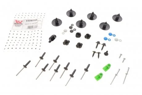 Ремкомплект бампера (переднего) Renault Scenic II 03-09 Van Wezel 4328794