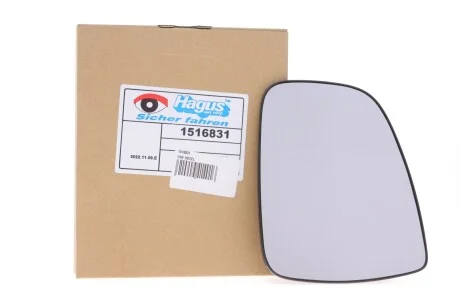 Скло дзеркала Renault Duster 13-/ Logan 12- (L) Van Wezel 1516831