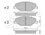 Гальмівні колодки пер. Skoda Fabia II-III 11- /VW Polo 10- (TRW) CIFAM 822-1006-0 (фото 1)