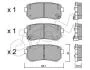 Гальмівні колодки зад. Accent/Ceed/Cerato/Creta/i20 (05-21) CIFAM 822-725-0 (фото 1)