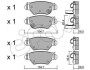 Гальмівні колодки зад. Astra G 98-05 (Bosch) CIFAM 822-259-0 (фото 1)