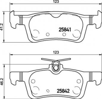 Тормозные колодки BREMBO P24204