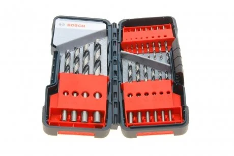 Набір свердл HSS PointTeQ ToughBox (1-10mm/крок 0.5mm) К-кт 18 шт. BOSCH 2 608 577 350