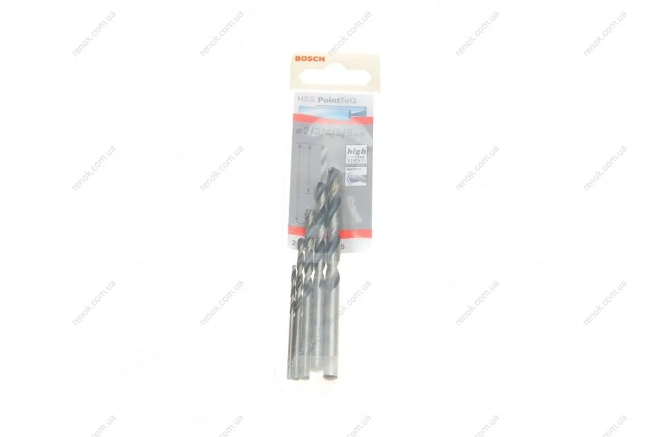 Набір свердл HSS PointTeQ (2-6mm/крок 1.0mm) К-кт 5 шт. BOSCH 2 608 577 345 (фото 1)