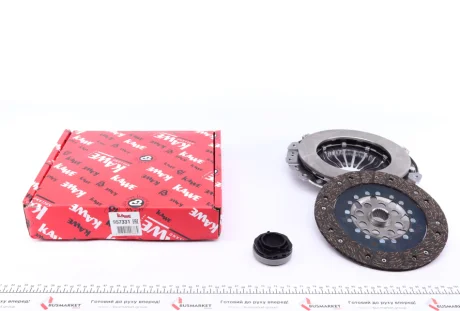 Комплект зчеплення DB W124 2.3 89- (d=228mm) (+вижимний) Kawe 957331