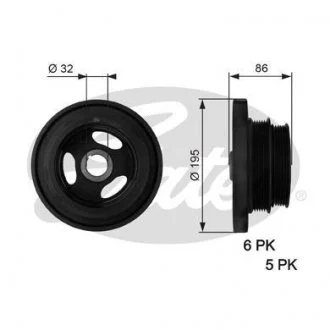 Шків Gates TVD1019