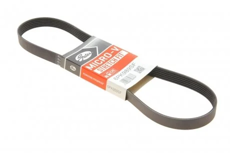 Ремінь генератора VW Polo/Up 11-/Skoda Fabia 14-/Seat Ibiza 1.0/1.6 15- (6PK989) Gates 6PK989SF
