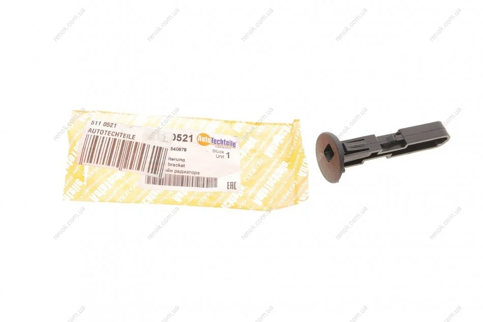 Кронштейн радіатора Renault Kangoo 07-/Megane 02-08/Scenic 03-09/Logan 06- AUTOTECHTEILE 511 0521 (фото 1)