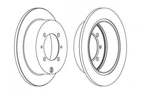 MITSUBISHI Диск гальмівний задній Galant,Lancer,Space Runner 92- Jurid 562018JC