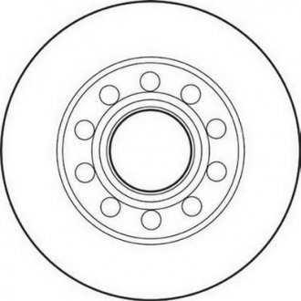 VW Диск тормозной задний 245mm Audi 80,A4 00-,Seat Exeo 08- Jurid 562192JC