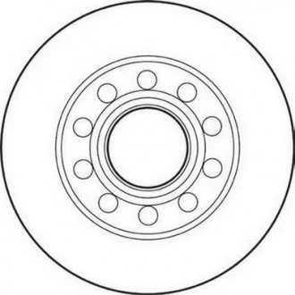 VW Диск тормозной задний 245mm Audi 80,A4 00-,Seat Exeo 08- Jurid 562192JC