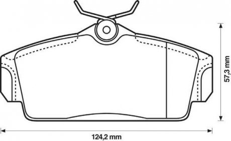 NISSAN Колодки гальмівні передние PRIMERA 2.0 16V 96-02 Jurid 572422J (фото 1)