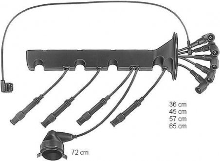 Дроти високого напруги BMW E30/36 1,6/1,8 E34 1,8 CHAMPION CLS104