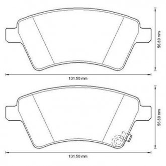 SUZUKI Гальмівні колодки передн. SX4,Fiat Sedici 06- Jurid 573288J