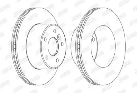 LANDROVER Диск гальмівний передн.Discovery II 98-04 Jurid 562685JC-1