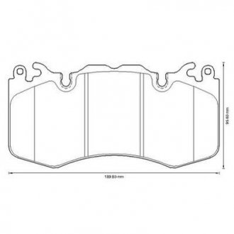 LAND ROVER Колодки гальмівні передн.Range Rover 5.0 Jurid 573343J