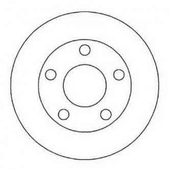 VW Диск тормозной задн.Passat 1.8/2.8 V6Audi A4 Jurid 562005JC