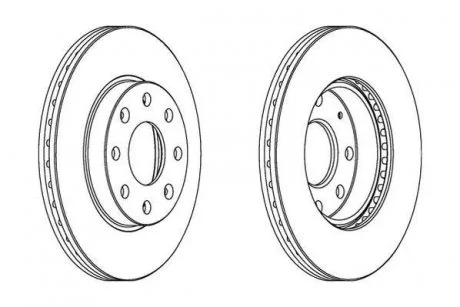 CHEVROLET Диск тормозной передн.Aveo,Spark 02- Jurid 563019JC