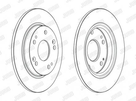 HONDA Гальмівний диск CR-Z (ZF) 1.5 IMA 10-13 Jurid 563242JC