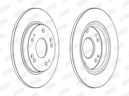HONDA Гальмівний диск CR-Z (ZF) 1.5 IMA 10-13 Jurid 563242JC