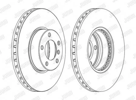 Гальмівний диск пер. BMW 5 (E39) 95-04 (324*73,7) Jurid 562384JC-1