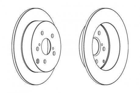 TOYOTA Диск гальмівний задн.Corolla 01- Jurid 562415JC (фото 1)