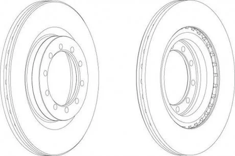 Диск гальмівний передн. Renault Maskott Jurid 569101J