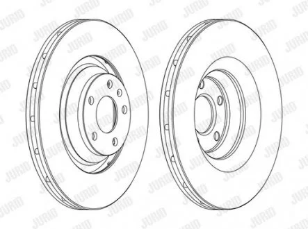 VW Диск гальмівний передн.Audi A6 04- Jurid 562506JC-1