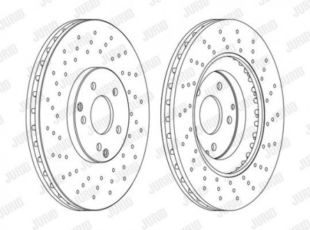 DB Диск гальмівний передн.W203 02- Jurid 562354JC-1