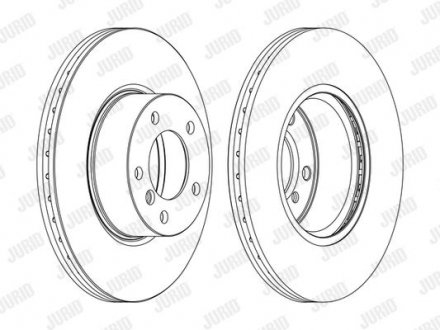 BMW Гальмівний диск пер. E90 07- Jurid 562618JC-1