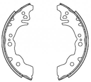 SUBARU Колодки гальмівні барабанні задн. JUSTY IV 1.0 (M300) 07-, DAIHATSU MATERIA (M4_) 1.5 ECO 4WD 06- REMSA 4230.00