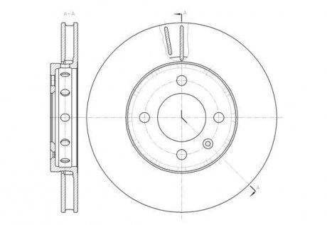 VW Диск гальмівний передній Up,Load,Skoda Citigo,Seat 11- REMSA 61484.10