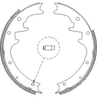 JEEP Колодки гальмівні барабанні GRAND CHEROKEE I 95- REMSA 4423.00 (фото 1)
