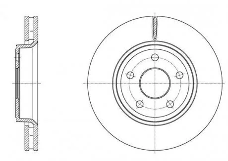 JEEP Диск гальмівний передній Grand Cherokee REMSA 61668.10