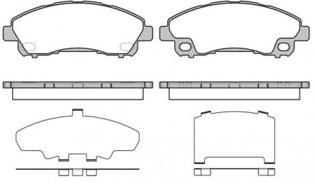 MITSUBISHI Колодки гальмівні Canter 12- REMSA 1645.00 (фото 1)