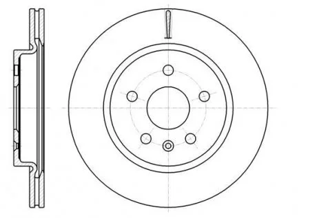 OPEL диск гальмівний задн. "17-18" Insignia 08- REMSA 61284.10