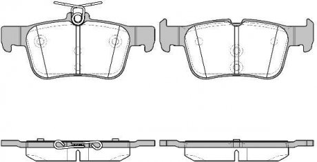 FORD Колодки гальмівні задні Mondeo, Galaxy, S-Max, 14- REMSA 1551.42 (фото 1)