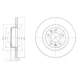 Гальмівний диск Delphi BG4085
