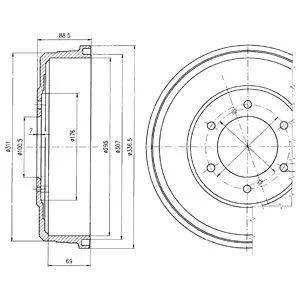 Гальмівний барабан Delphi BF461