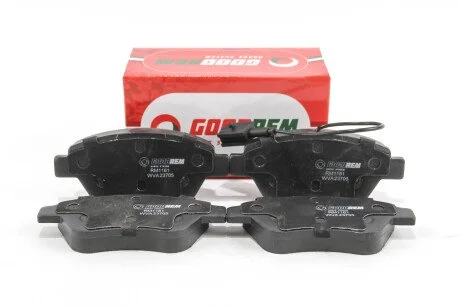 Гальмівні колодки пер. Doblo 05-10 (грузовой)(123x53.3x18)(з датчиком) GOODREM RM1161