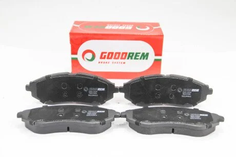 Гальмівні колодки перед. Aveo 11- (Akebono) (133,2x49x17,5) GOODREM RM1500