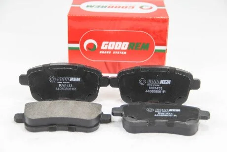 Колодки гальмівні задн. Fluence/Megane/Scenic (12-21) GOODREM RM1433
