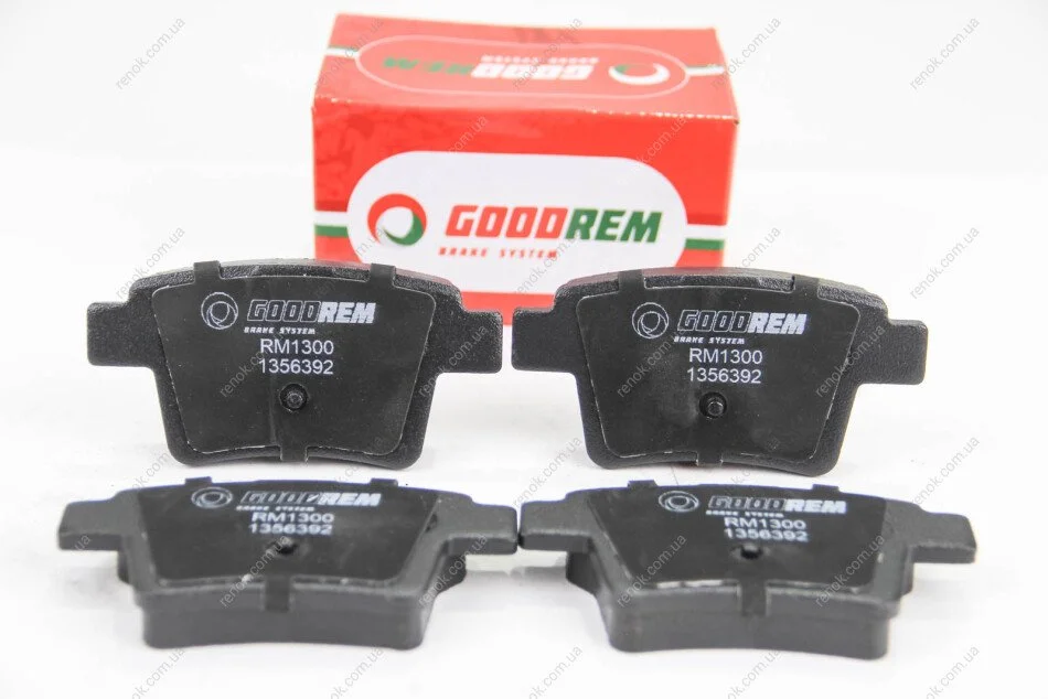 Колодки гальмівні задн. X-Type/Mondeo 00-11 GOODREM RM1300 (фото 1)