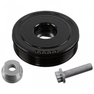 Шків колінчастого валу (кількість ребер: 6) NISSAN PRIMASTAR, QASHQAI +2, QASHQAI I, X-TRAIL, X-TRAIL II OPEL VIVARO A, VIVARO B RENAULT ESPACE IV, GRAND SCENIC II 1.6D/2.0/2.0D 09.05- BLUE PRINT ADBP610045