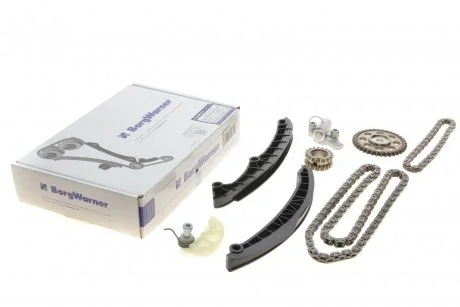 Комплект ланцюга ГРМ VW Golf V 1.4TSI, 10/03 - 02/09, 90/103/125kw, (z=130/18-18/36/36) (BorgWarner) OEM 03C198229FS2