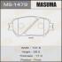 Колодки тормозные передн MASUMA MS1479 (фото 1)