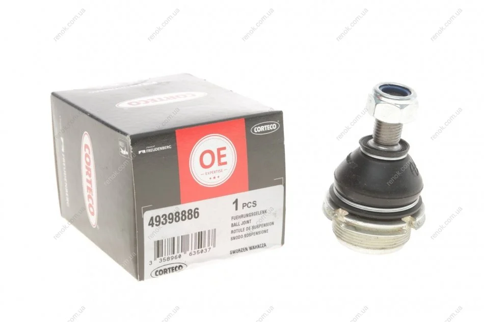 Опора кульова (передня/знизу) Citroen C5/Peugeot 405/607 87- CORTECO 49398886 (фото 1)