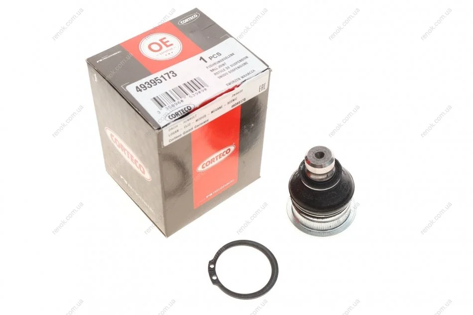 Опора шаровая (передняя/снизу) Renault Clio/Logan/Megane/Scenic 02- (d=18) CORTECO 49395173 (фото 1)