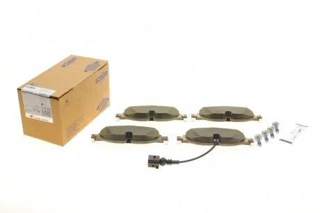 Колодки гальмівні (передні) Audi Q2L e-Tron 19-/VW Golf VII e-golf 14-21 (+датчик) ICER EV2111