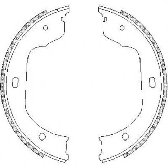 Гальмівні колодки зад. X F86/X F16/X F85/X F15/F07/F02/F01/X E72/X E71/X E70/F04/E63/X E83/E61 98- WOKING Z4740.00
